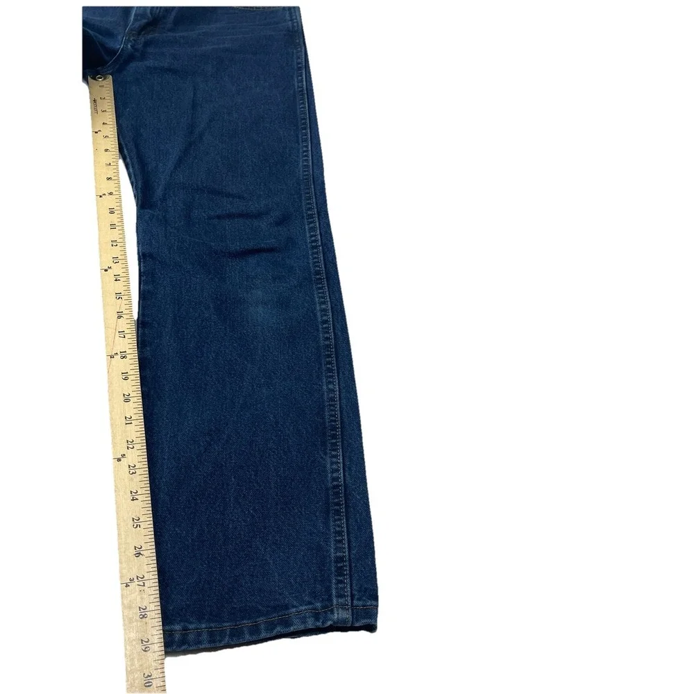 Wrangler Jeans Men's 29/30 Blue Denim Cowboy Cut Relaxed Fit Mid Rise Western